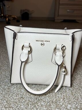 Michael Kors White Leather Purse
